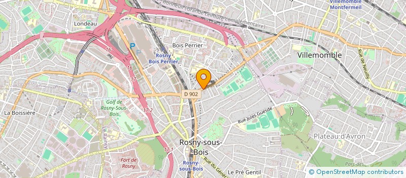 localisation de l'entreprise MADAME MAJDA BELAYESSAOUI  ROSNY-SOUS-BOIS