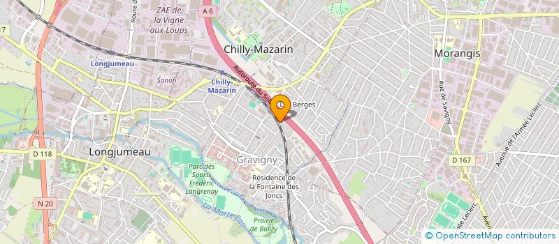 localisation de l'entreprise MADAME MAJDA EL MAHDAOUI  CHILLY-MAZARIN