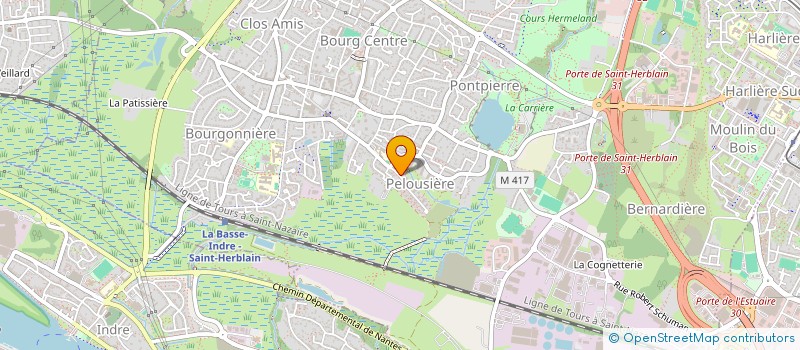 localisation de l'entreprise MADAME MAJDA REZZOUQ  SAINT-HERBLAIN