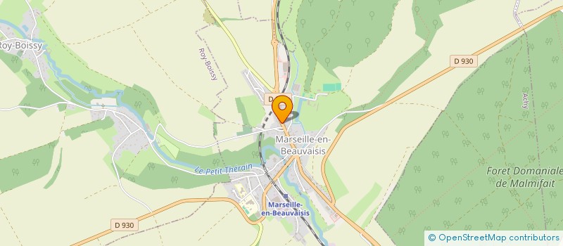 localisation de l'entreprise MADAME MAJDOLINE ER RAJI  MARSEILLE-EN-BEAUVAISIS