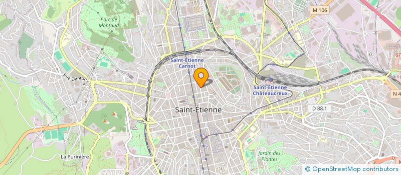 localisation de l'entreprise MADAME MAJDOLINE EZ-ZAHER  SAINT-ETIENNE