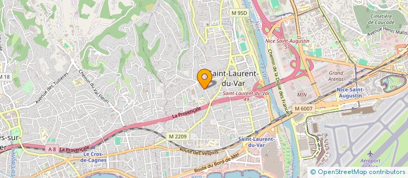 localisation de l'entreprise MADAME MAJDOULINE BEN ABDESSLEM à SAINT-LAURENT-DU-VAR