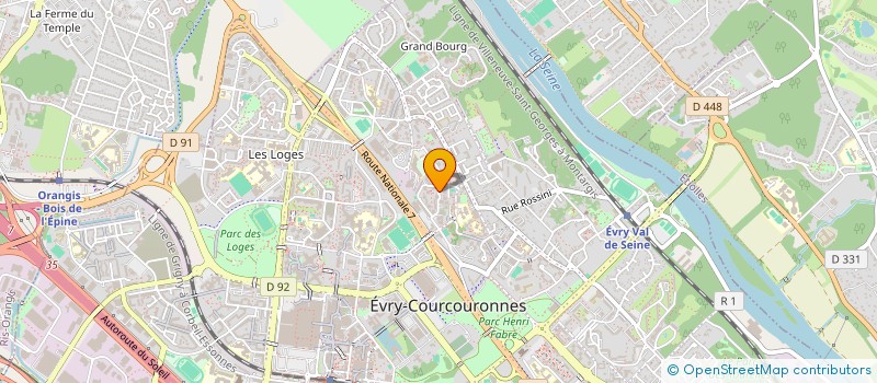 localisation de l'entreprise MADAME MAJDOULINE JANAH  EVRY-COURCOURONNES