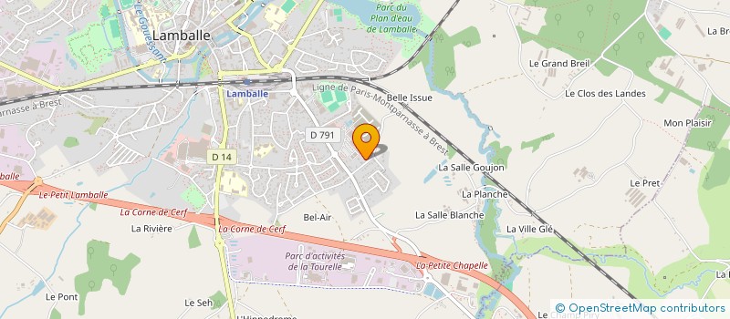 localisation de l'entreprise MADAME MAJLINDA RROKAJ à LAMBALLE-ARMOR