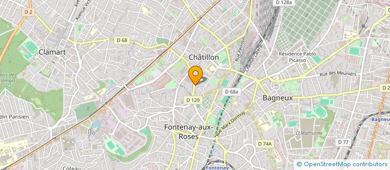 localisation de l'entreprise MADAME MAJOLIE NDONGO NDONGO à CHATILLON