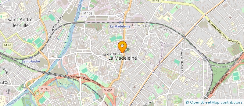 localisation de l'entreprise MADAME MAKA BAHI à LA MADELEINE