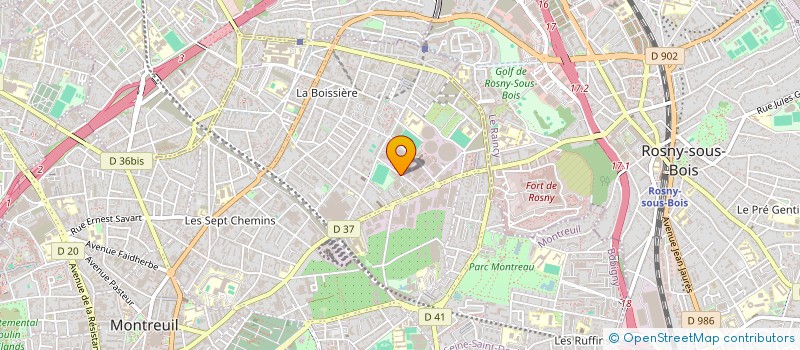 localisation de l'entreprise MADAME MAKAN YAO à MONTREUIL
