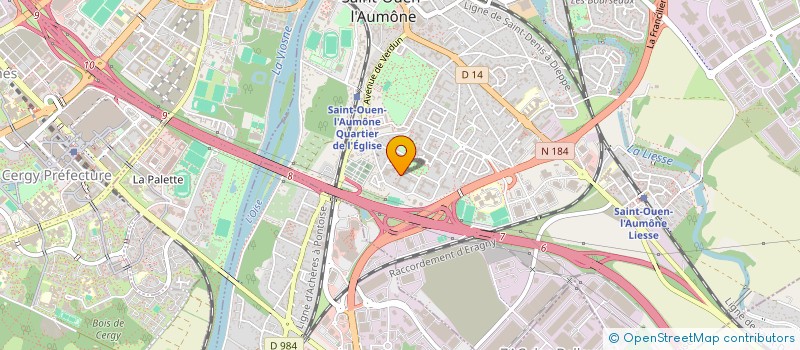 localisation de l'entreprise MADAME MAKANY SANGARE  SAINT-OUEN-L'AUMONE