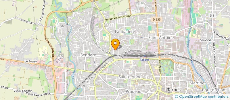 localisation de l'entreprise MADAME MAKKA ELMOURZAEVA  TARBES