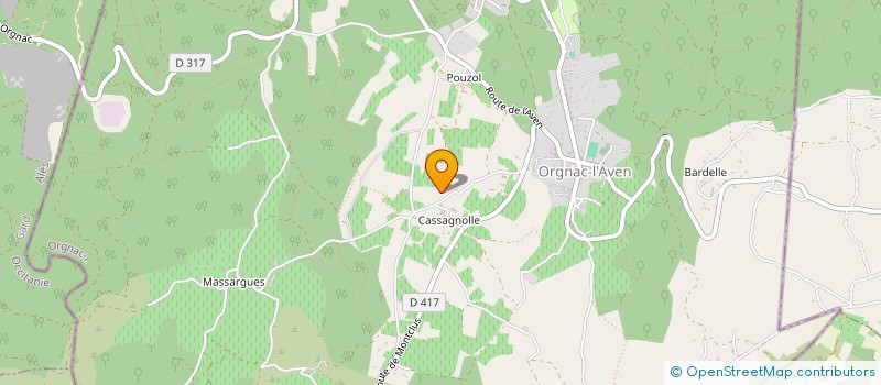 localisation de l'entreprise MADAME MALA PIERROT  ORGNAC-L'AVEN