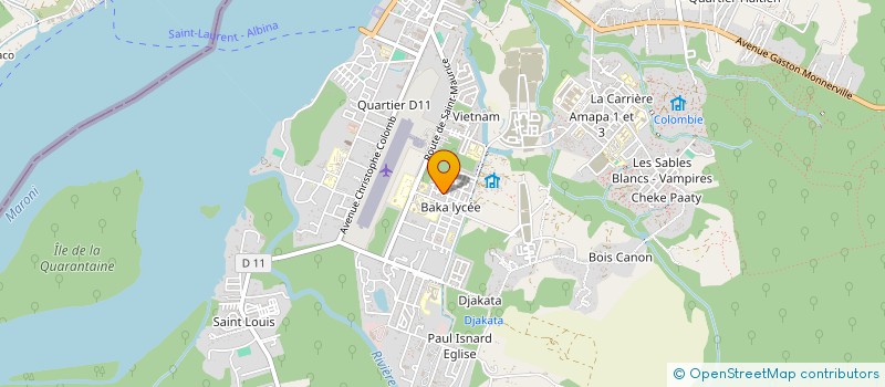 localisation de l'entreprise MADAME MALAIKA ADAM à SAINT-LAURENT-DU-MARONI