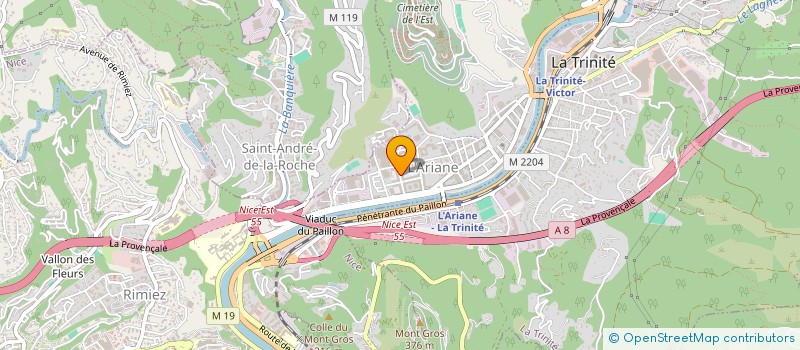 localisation de l'entreprise MADAME MALAK BELLOUT à NICE