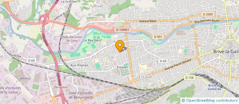 localisation de l'entreprise MADAME MALAK BOUTUIL LAHMIDI  BRIVE-LA-GAILLARDE