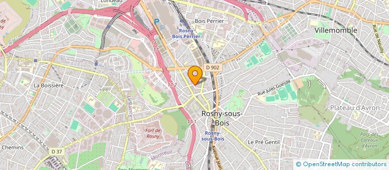 localisation de l'entreprise MADAME MALAK DBARA  ROSNY-SOUS-BOIS