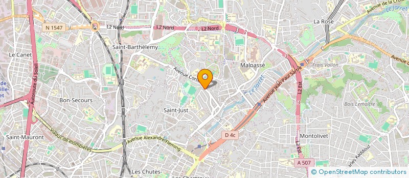 localisation de l'entreprise MADAME MALAK MESSAOUDI  MARSEILLE