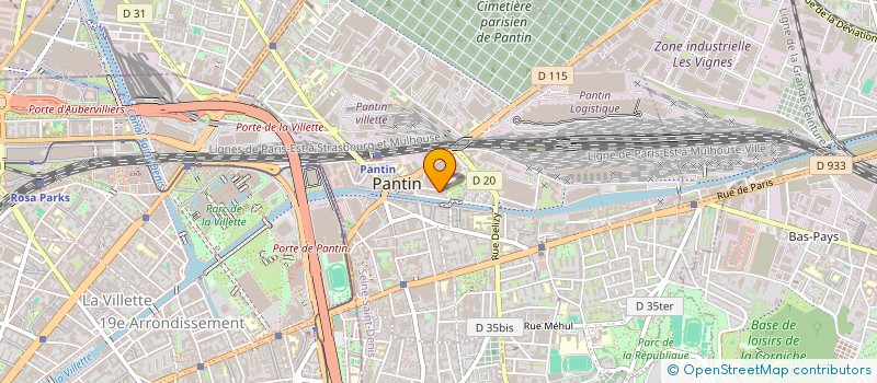localisation de l'entreprise MADAME MALAK ZEMZEM à PANTIN