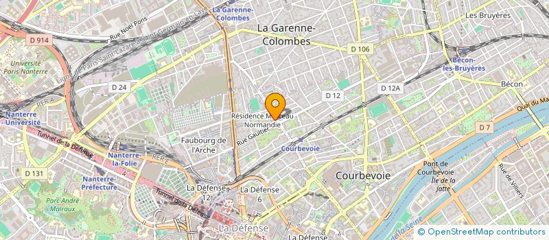 localisation de l'entreprise MADAME MALAK ZIZI à COURBEVOIE