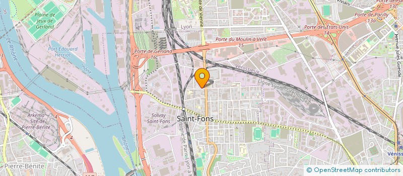 localisation de l'entreprise MADAME MALAKE BRINI  SAINT-FONS