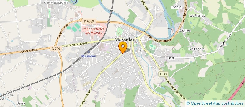 localisation de l'entreprise MADAME MALALANIAINA RAKOTO SATA  MUSSIDAN