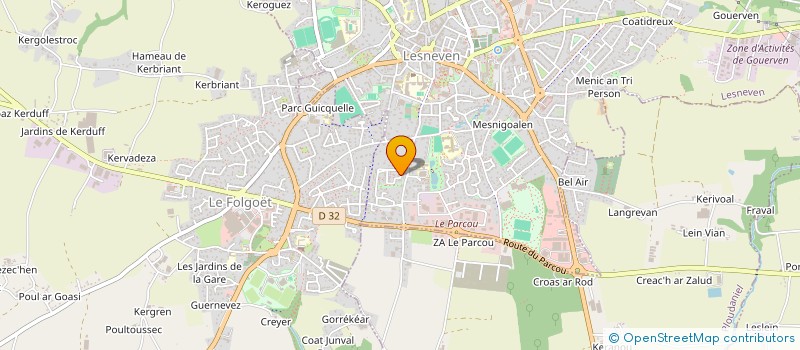 localisation de l'entreprise MADAME MALANI CHARRIER  LE FOLGOET