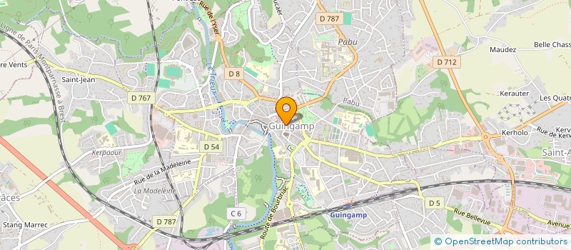 localisation de l'entreprise MADAME MALAURIE GUEGAN  GUINGAMP