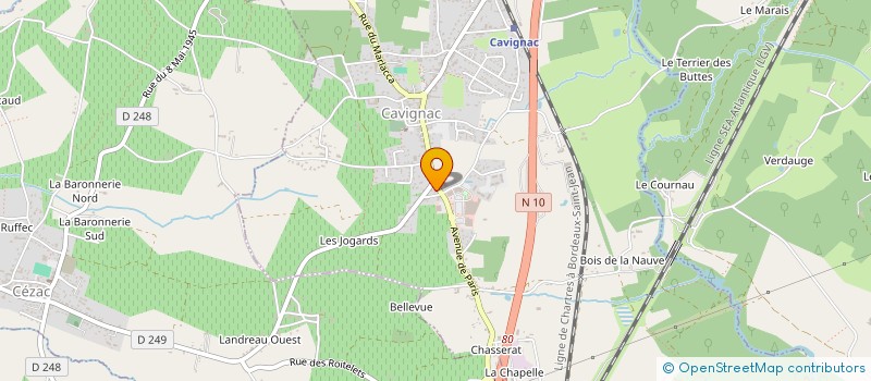 localisation de l'entreprise MADAME MALAURIE LALAGUE  LAPOUYADE