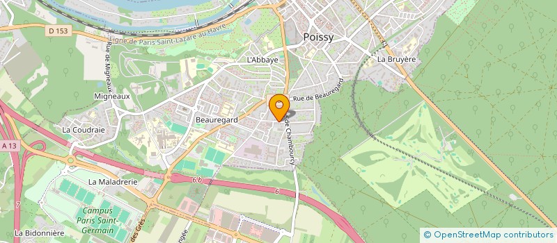 localisation de l'entreprise MADAME MALAURINE AFONSO  POISSY