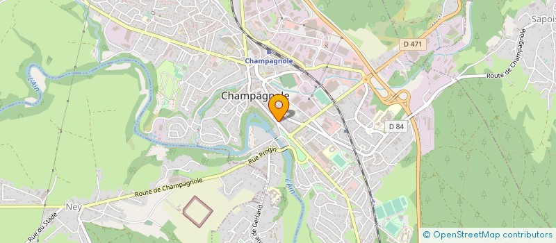 localisation de l'entreprise MADAME MALAURY FLAMAND  CHAMPAGNOLE