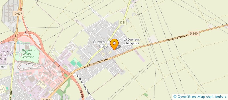 localisation de l'entreprise MADAME MALAURY JUISHOMME  CRENEY-PRES-TROYES