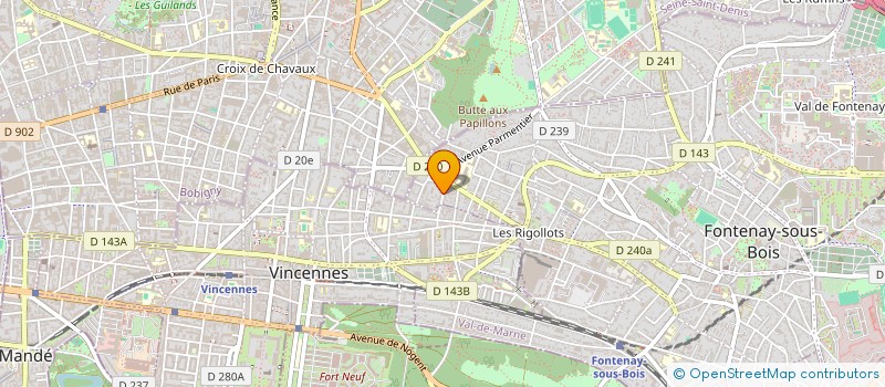 localisation de l'entreprise MADAME MALENA BONNARD à FONTENAY-SOUS-BOIS