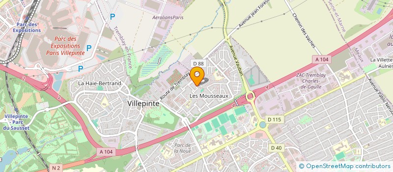 localisation de l'entreprise MADAME MALENA KRSANIN GARCIA  VILLEPINTE