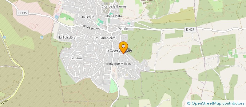 localisation de l'entreprise MADAME MALENA PANCINO  POULX