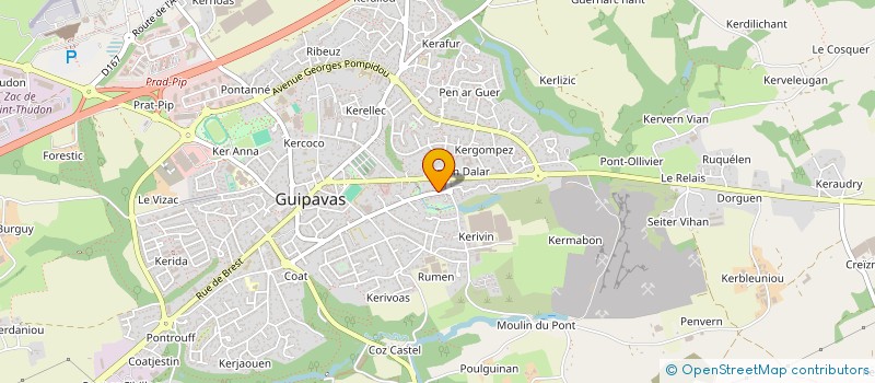 localisation de l'entreprise MADAME MALGORZATA KOPER à GUIPAVAS