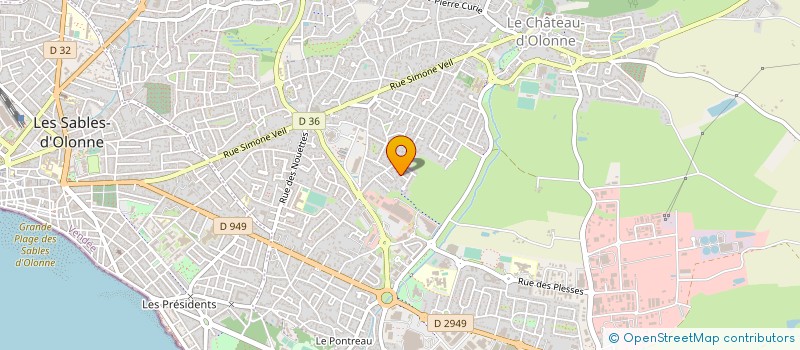 localisation de l'entreprise MADAME MALGORZATA PODLEWSKA à LES SABLES D'OLONNE