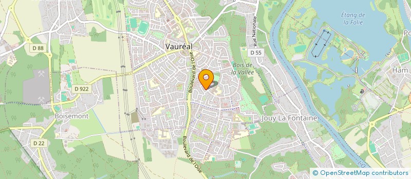 localisation de l'entreprise MADAME MALIA NORDEY  VAUREAL