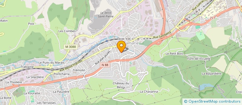 localisation de l'entreprise MADAME MALIA NOUZET  LA RICAMARIE