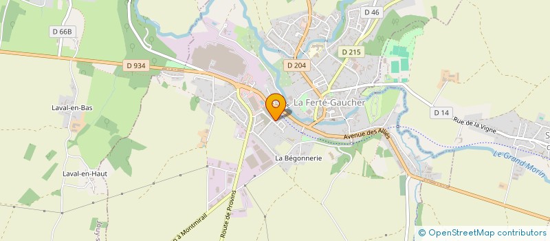 localisation de l'entreprise MADAME MALICIA DUBUY  LA FERTE-GAUCHER