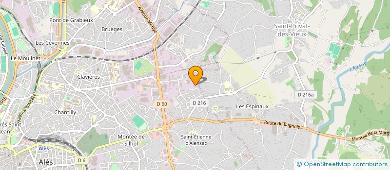 localisation de l'entreprise MADAME MALICIA TABABOUCHET  ALES