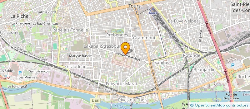localisation de l'entreprise MADAME MALIHA GRAINCOURT  TOURS
