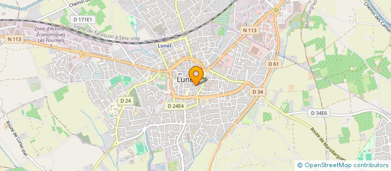 localisation de l'entreprise MADAME MALIKA ABBAD  LUNEL