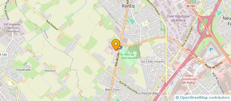 localisation de l'entreprise MADAME MALIKA ABES  RONCQ