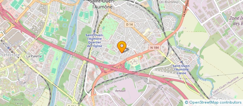 localisation de l'entreprise MADAME MALIKA ADDICHI à SAINT-OUEN-L'AUMONE