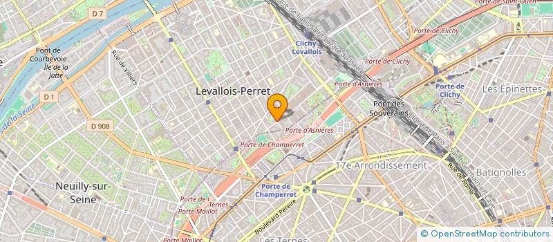 localisation de l'entreprise MADAME MALIKA ADRAR  LEVALLOIS-PERRET