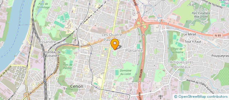 localisation de l'entreprise MADAME MALIKA ALACH à CENON