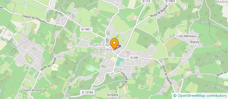 localisation de l'entreprise MADAME MALIKA ALLOUI  SAINT-CAPRAIS-DE-BORDEAUX