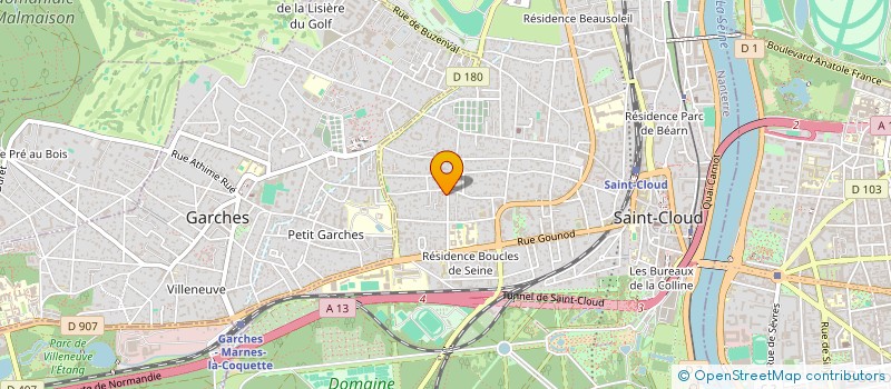 localisation de l'entreprise MADAME MALIKA AMENSAGUE à SAINT-CLOUD
