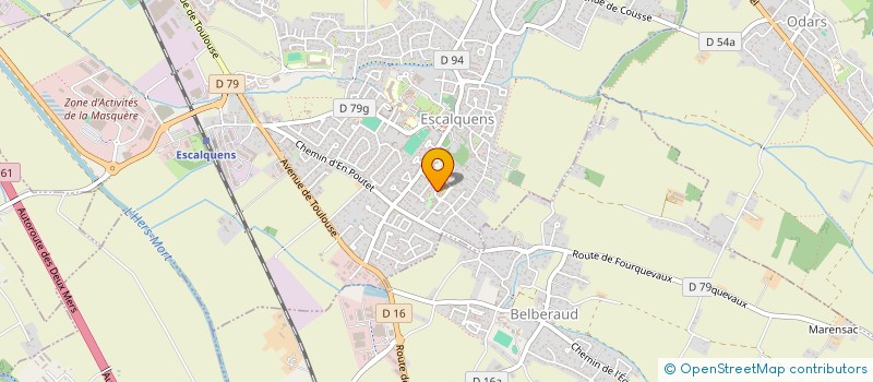localisation de l'entreprise MADAME MALIKA ANGHOUR  ESCALQUENS