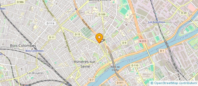 localisation de l'entreprise MADAME MALIKA AROUS à ASNIERES-SUR-SEINE