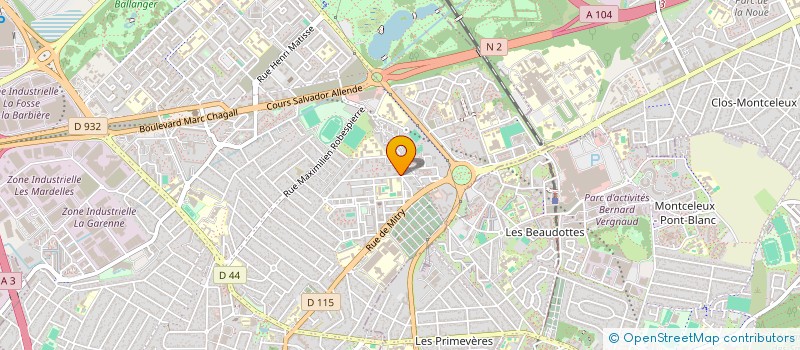 localisation de l'entreprise MADAME MALIKA BAMMOU à AULNAY-SOUS-BOIS