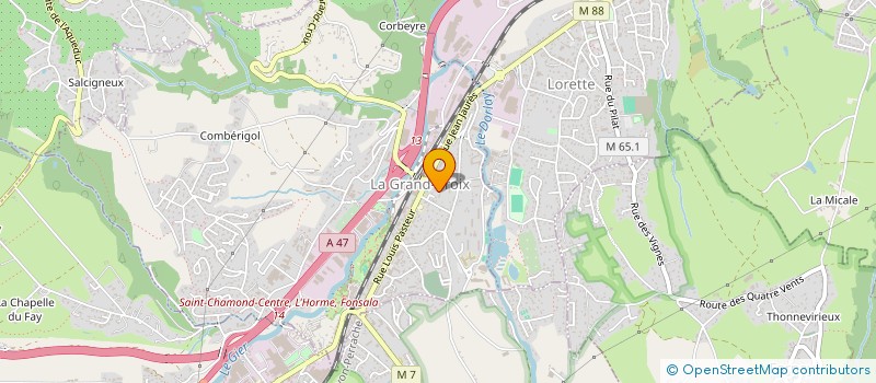 localisation de l'entreprise MADAME MALIKA BELAAZIZ  SAINT-CHAMOND